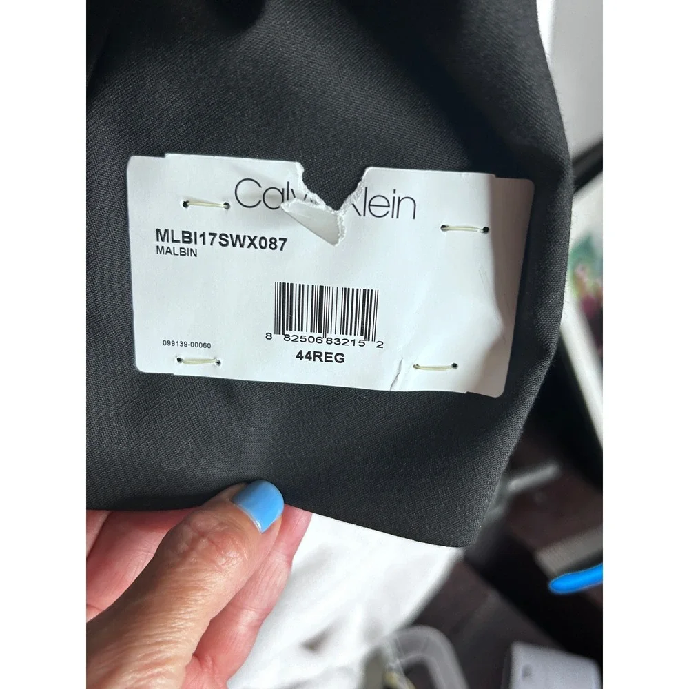 NWT. Calvin Klein X Slim Fit Stretch Suit Separate Blazer Black 44R MLBI17SWX087